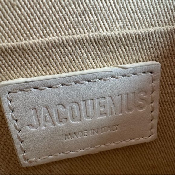 JACQUEMUS The Chiquito Soft  White Leather Handbag / Shoulder Bag - Picture 13 of 13